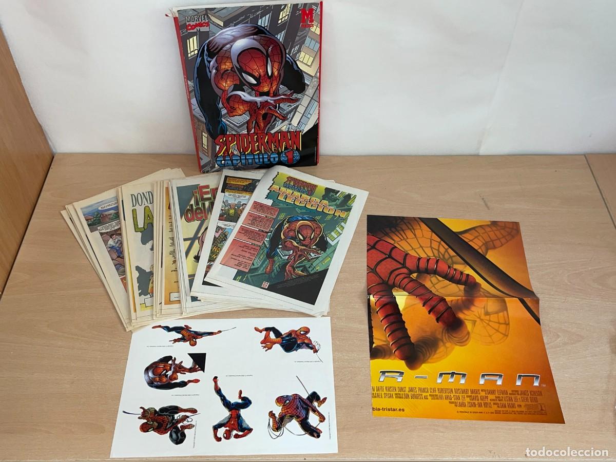 C&oacute;mics: Spiderman Cap&iacute;tulo 1 Marvel Comics 2002 Carpeta promoci&oacute;n comic Marca +Pegatinas + P&oacute;ster spider-man - Foto 3