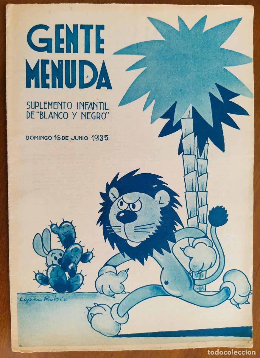 C&oacute;mics: SUPLEMENTO GENTE MENUDA 16 JUNIO 1935 - MU&Ntilde;ECOS RECORTABLES GENTE MENUDA N&ordm; 6 LA MACARIA