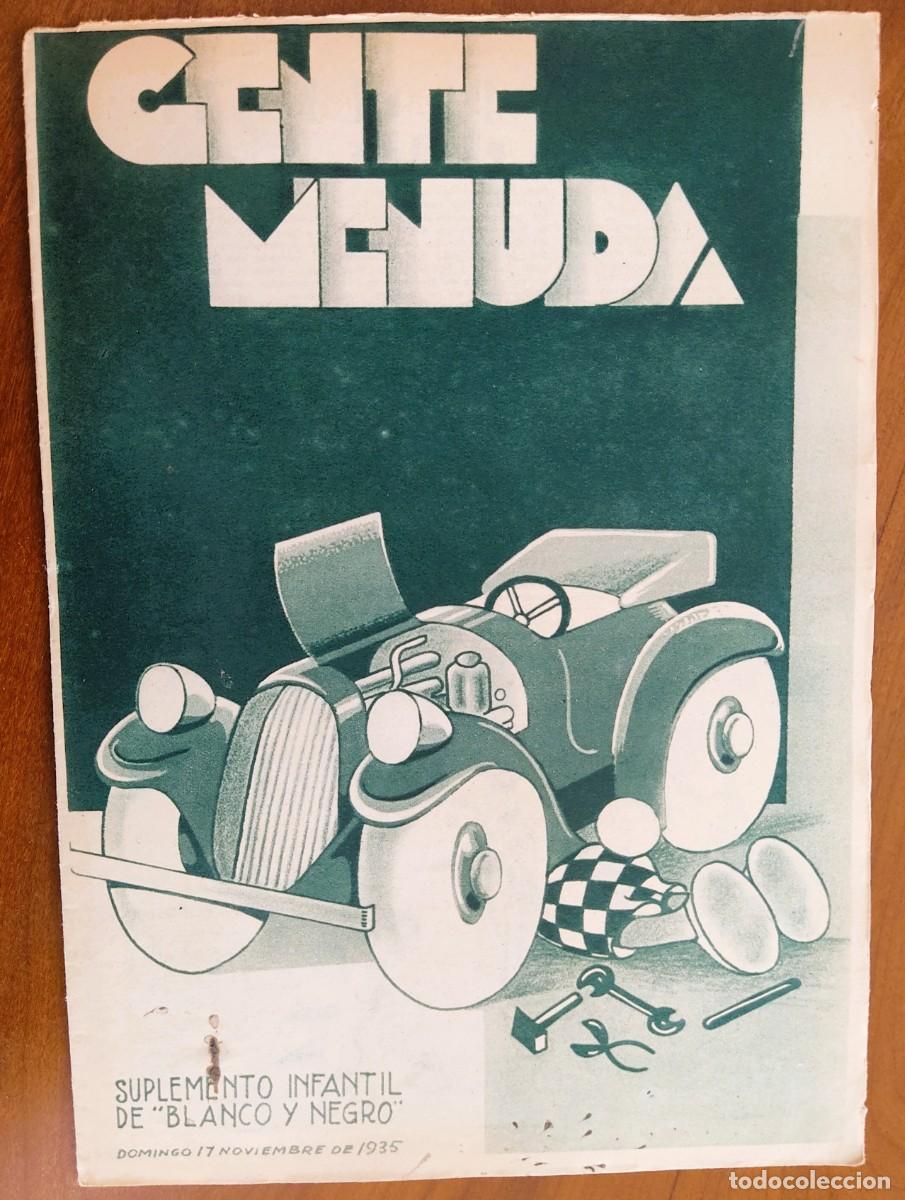 C&oacute;mics: SUPLEMENTO GENTE MENUDA 17 NOVIEMBRE 1935 - VIAJE POR ESPA&Ntilde;A CUENCA, FIGURAS PAPEL BICORNIO