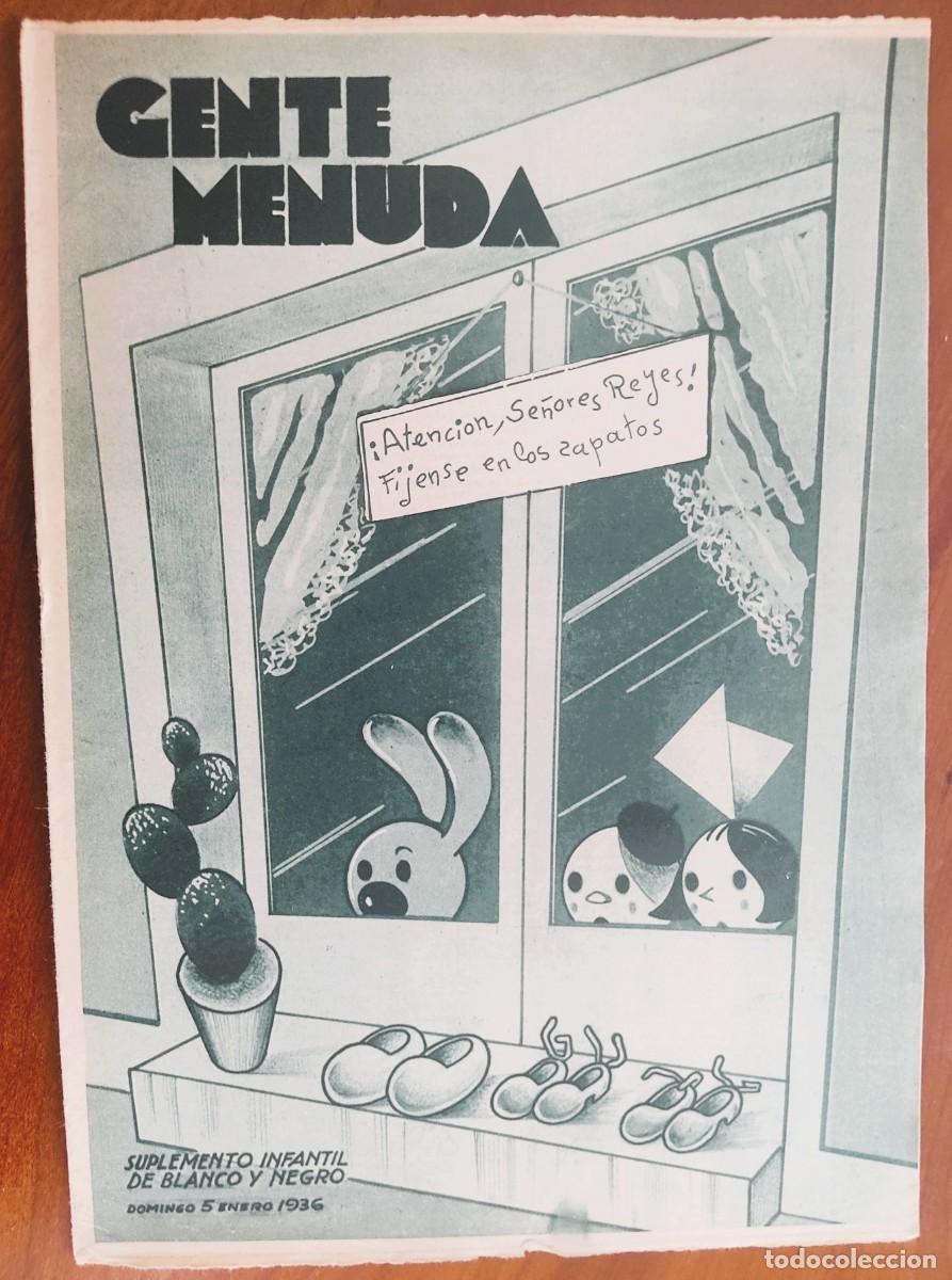 Fumetti: SUPLEMENTO GENTE MENUDA 5 ENERO 1936 - CUENTO DE AURELIA RAMOS LOS REYES DE ALFREDITO