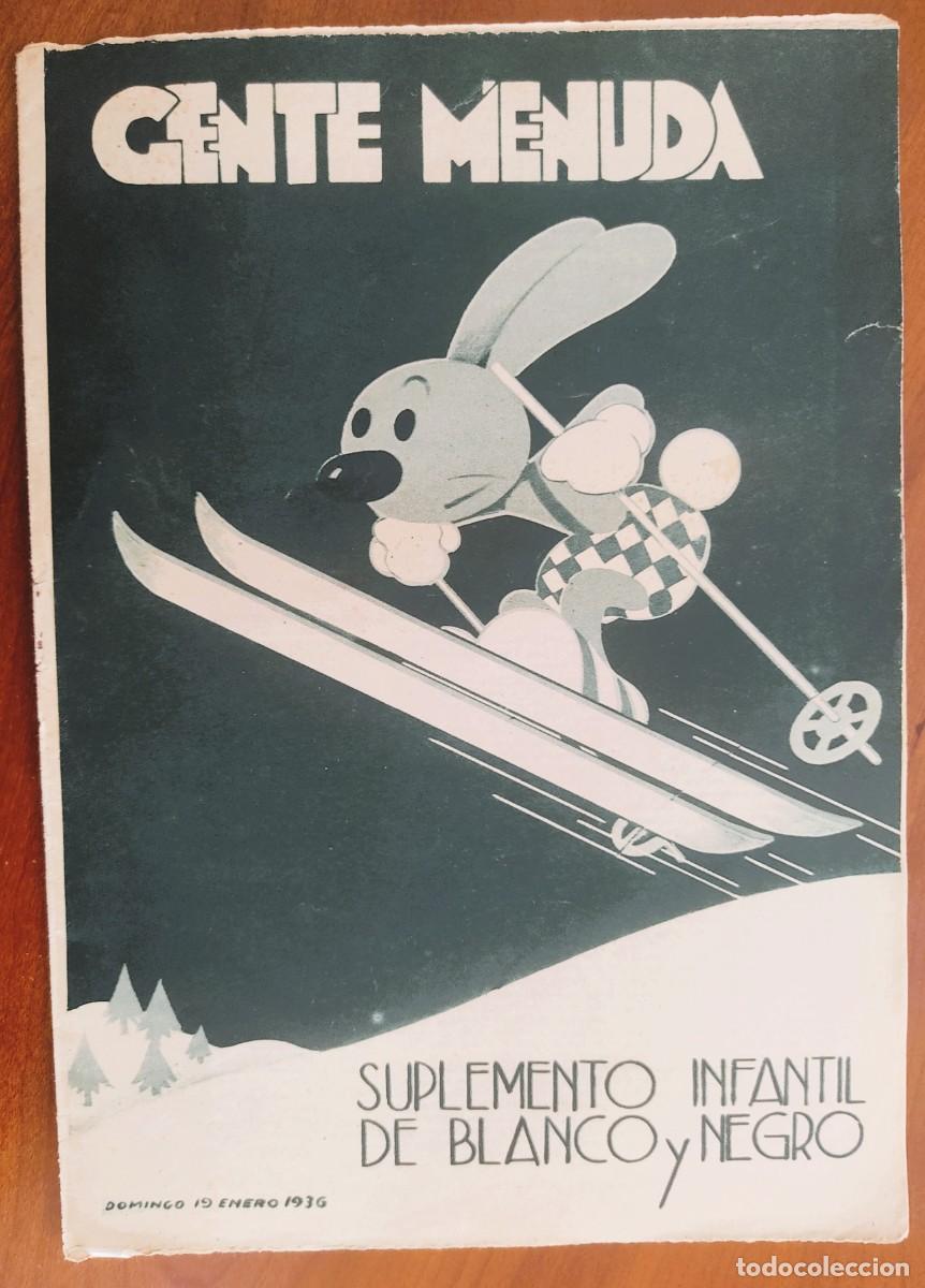 C&oacute;mics: SUPLEMENTO GENTE MENUDA 19 ENERO 1936 - CUENTO DE AURELIA RAMOS EL PASTORCITO POETA