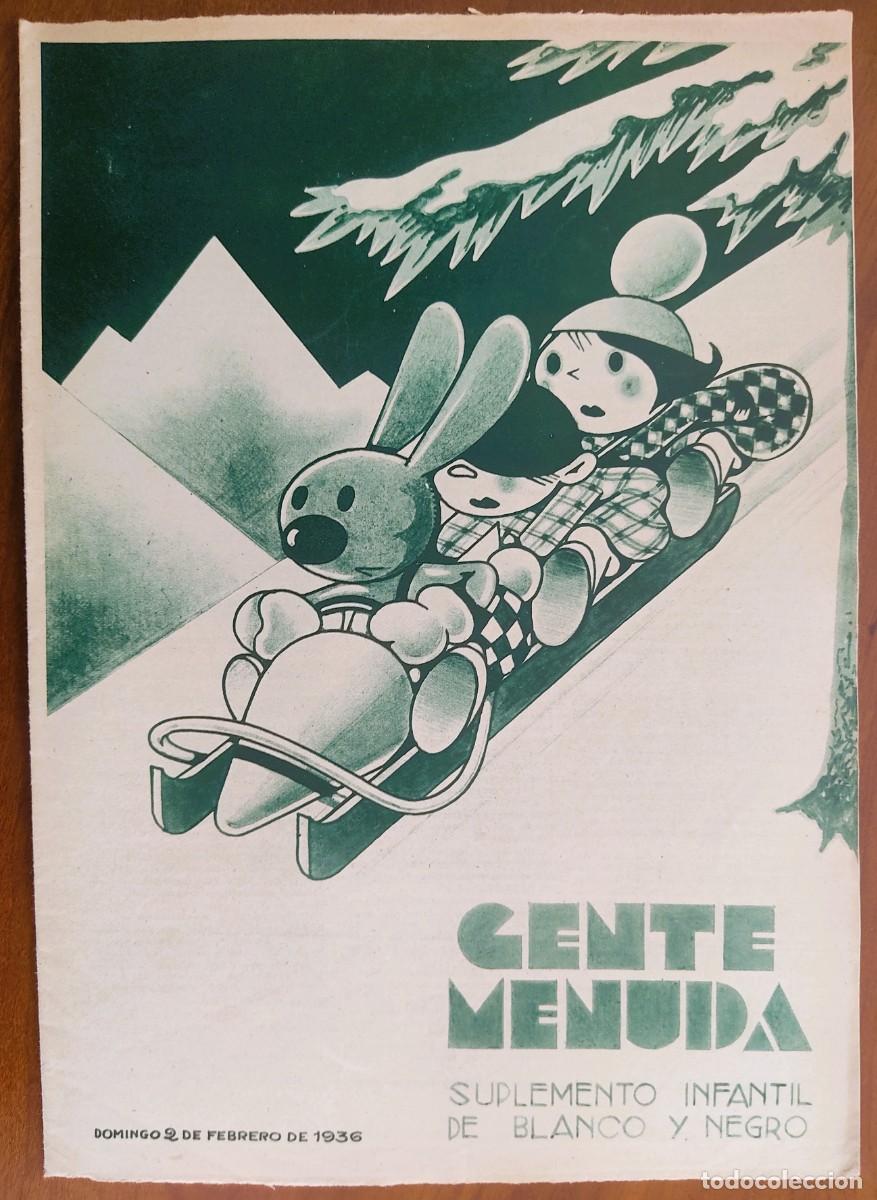 C&oacute;mics: SUPLEMENTO GENTE MENUDA 2 FEBRERO 1936 - CUENTO DE AURELIA RAMOS EL NI&Ntilde;O PRODIGIO