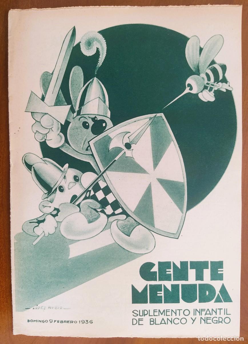 Comics: SUPLEMENTO GENTE MENUDA 9 FEBRERO 1936 - MU&Ntilde;ECOS RECORTABLES GENTE MENUDA ROSITA LA CANARIA