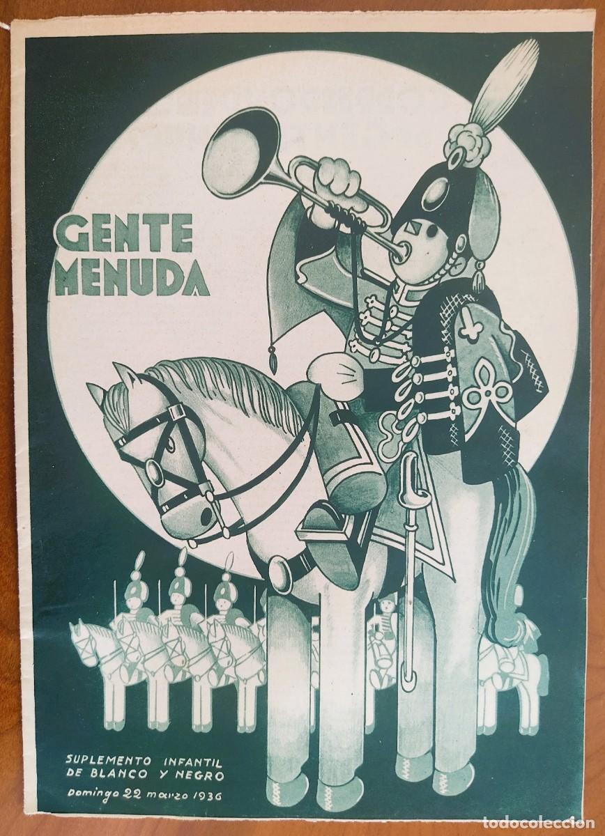 C&oacute;mics: SUPLEMENTO GENTE MENUDA 22 MARZO 1936 - EL ARCA DE DON NO&Eacute; EL SE&Ntilde;OR LOBO