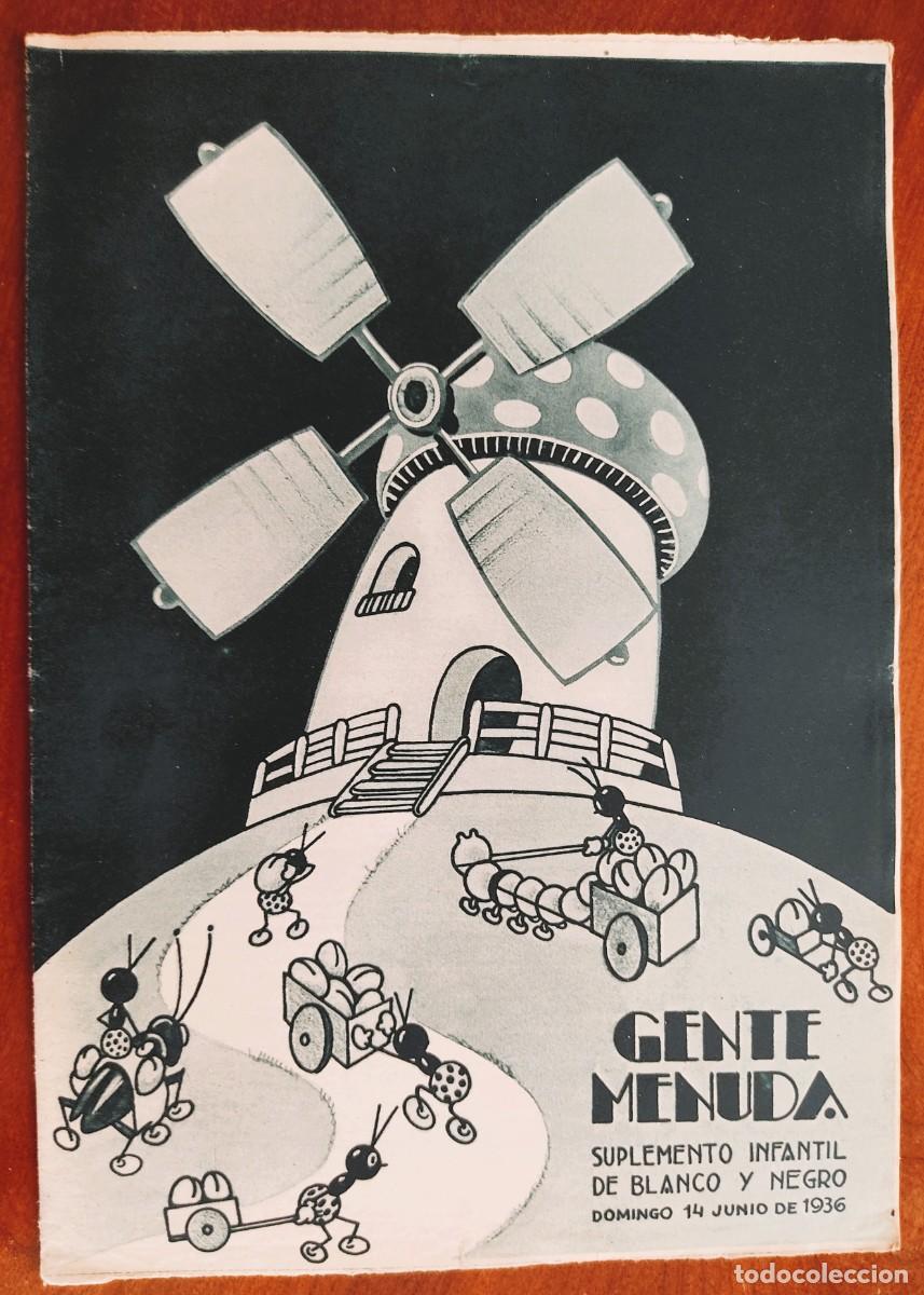 C&oacute;mics: SUPLEMENTO GENTE MENUDA 14 JUNIO 1936 - RECORTABLE ROENUCES, CUADRO LUMINOSO EL VIADUCTO