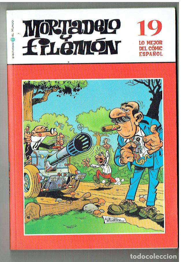 C&oacute;mics: MORTADELO Y FILEM&Oacute;N. LO MEJOR DEL C&Oacute;MIC ESPA&Ntilde;OL. N&ordm; 19. BBTCA. EL MUNDO, 2006.(ST/SL1. RUM)
