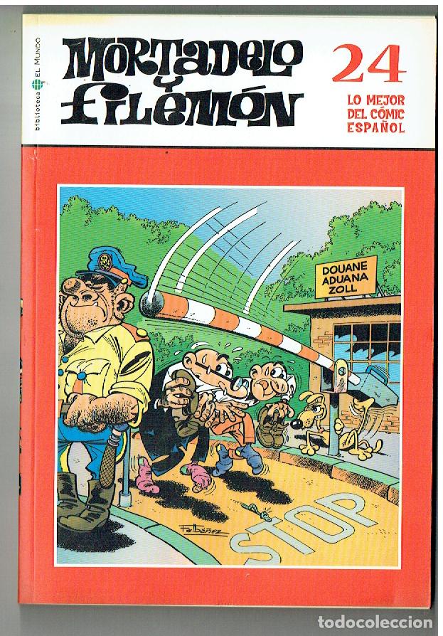 C&oacute;mics: MORTADELO Y FILEM&Oacute;N. LO MEJOR DEL C&Oacute;MIC ESPA&Ntilde;OL. N&ordm; 24. BBTCA. EL MUNDO, 2006.(ST/SL1. RUM)