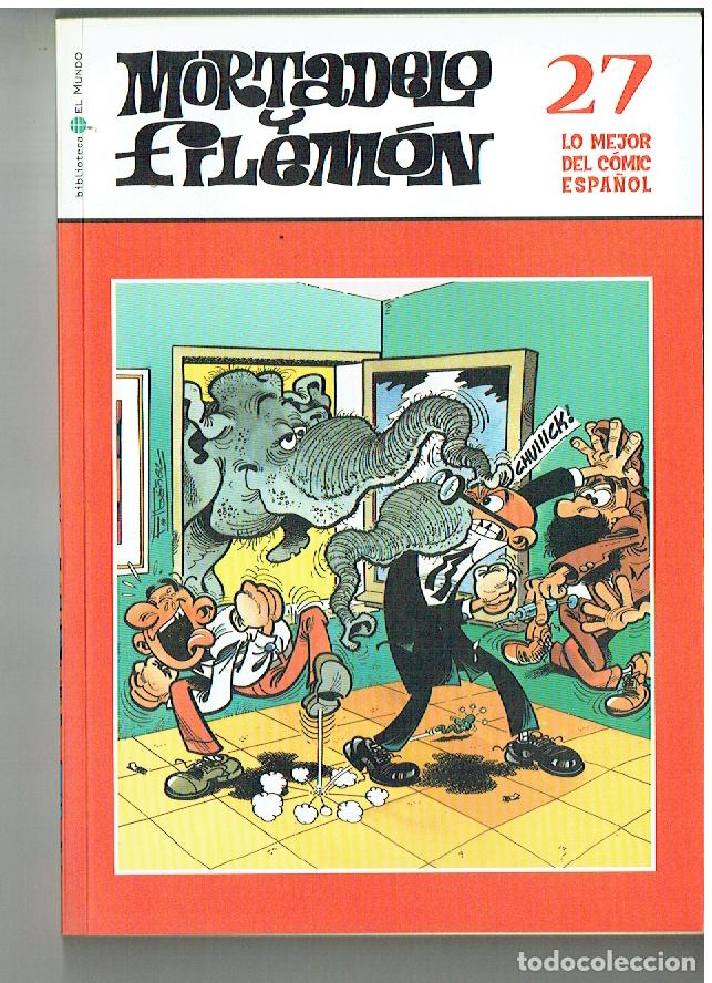 C&oacute;mics: MORTADELO Y FILEM&Oacute;N. LO MEJOR DEL C&Oacute;MIC ESPA&Ntilde;OL. N&ordm; 27. BBTCA. EL MUNDO, 2006.(ST/SL1. RUM)