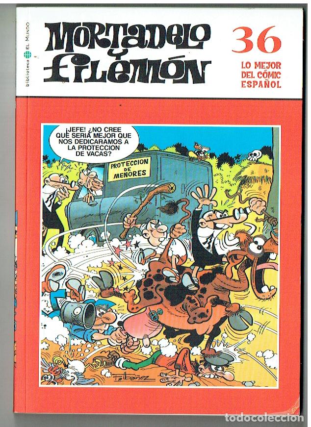 Comics : MORTADELO Y FILEM&Oacute;N. LO MEJOR DEL C&Oacute;MIC ESPA&Ntilde;OL. N&ordm; 36. BBTCA. EL MUNDO, 2006.(ST/A11. RUM)