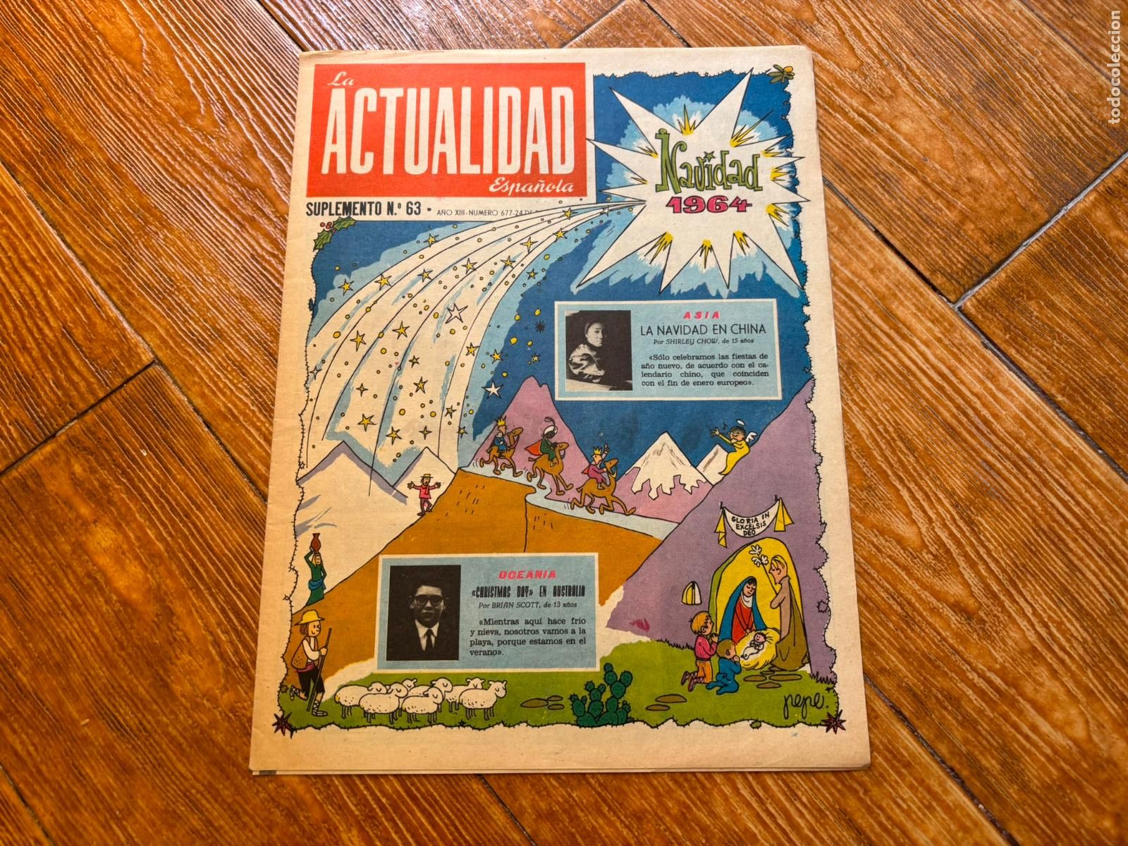 Comics : SUPLEMENTO INFANTIL LA ACTUALIDAD ESPA&Ntilde;OLA N&ordm; 63 EXTRA NAVIDAD 1964