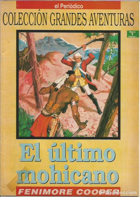C&oacute;mics: 1 COLECCION GRANDES AVENTURAS EL ULTIMO MOHICANO FENIMORE COOPER