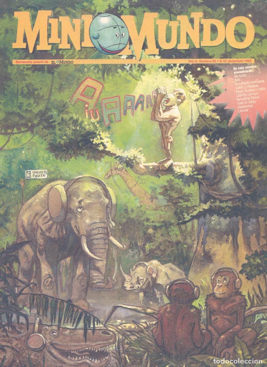 C&oacute;mics: MINIMUNDO 63. QUINT&Iacute;N LERROUX, CARLOTA, JOS&Eacute; ORTIZ, IB&Aacute;&Ntilde;EZ, CALVIN Y HOBBES... (CAJA 2)
