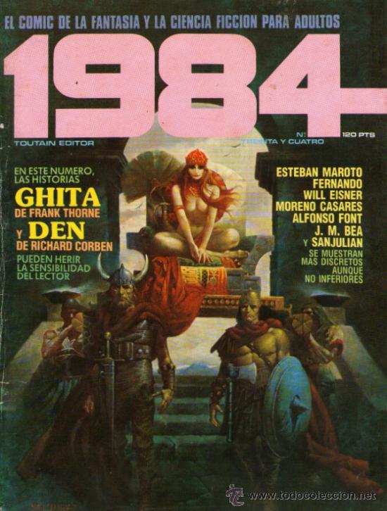1984 - COMIC TOUTAIN - Nº 34 - RICHARD CORBEN, FRANK THORNE, WILL EISNER, ESTEBAN MAROTO, FONT, BEA (Tebeos y Comics - Toutain - 1984)