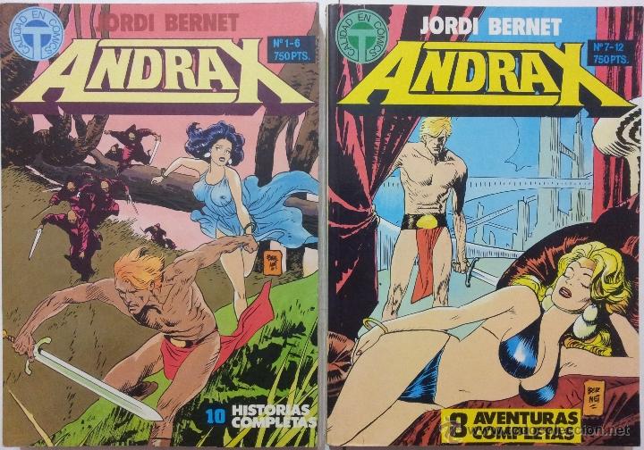 Comics: ANDRAX, EDICIONES TOUTAIN 1988 12 N&ordm;s. COMPLETO, JORDI BERNET..