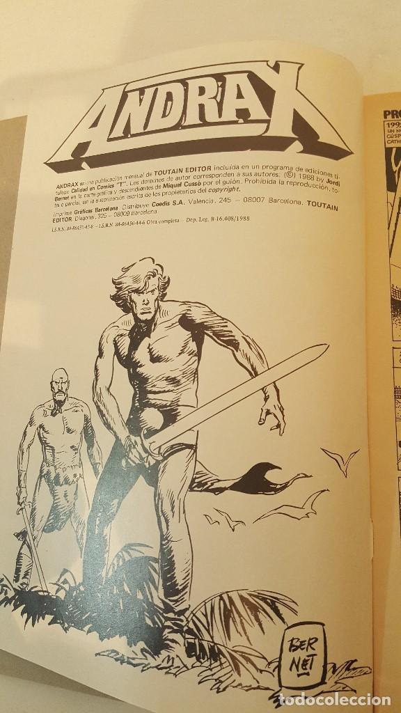 C&oacute;mics: ANDRAX  - N&ordm;1-6  1988 - Foto 2