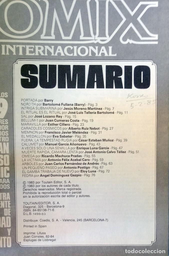 C&oacute;mics: Comix Internacional Extra - Gran concurso de c&oacute;mic 1983 - Toutain editor - Foto 2