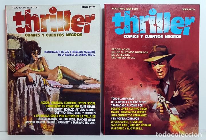 C&oacute;mics: COLECCION COMPLETA 6 NUMEROS THRILLER COMICS Y CUENTOS NEGROS TOUTAIN POSTER MARILIN MONROE 1984
