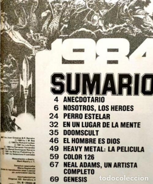 Cómics: 1984. Almanaque 1982. Toutain editor..,Richard corben 1981.. - Foto 2 - 294384793