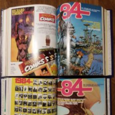 Cómics: DOS TOMOS ZONA 84 ENCUADERNADOS. NºS 1 AL 10 + ALMANAQUE 1985.TOUTAIN EDITOR 1984.. Lote 324450038