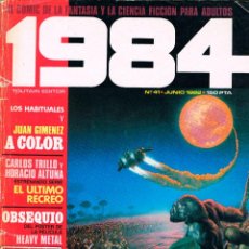 Cómics: REVISTA 1984 Nº 41 COMIC DE FANTASIA Y CIENCIA FICCION, 82 PÁGINAS, BLANCO Y NEGRO Y COLOR.. Lote 334449918