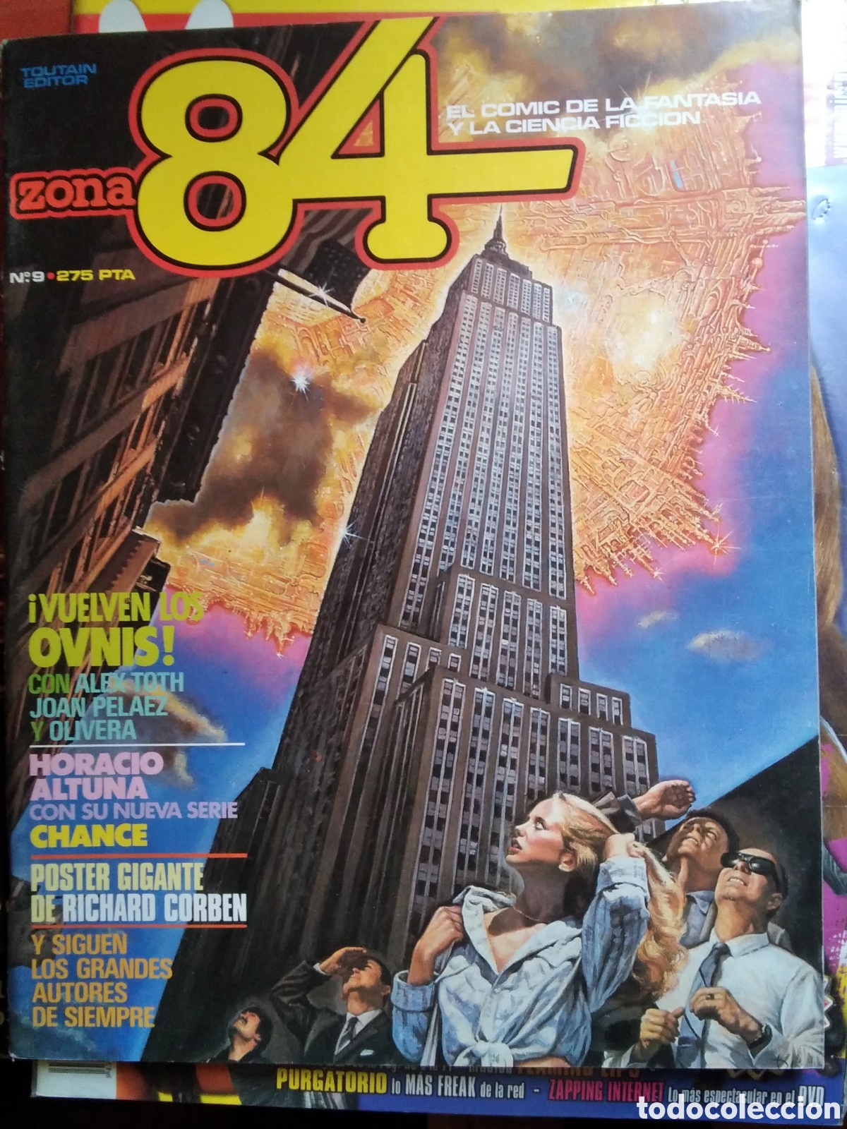 C&oacute;mics: Zona 84 comic n&uacute;mero 9 p&oacute;ster doble Richard Corben - Foto 1