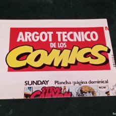 Cómics: PÓSTER ARGOT TÉCNICO DE LOS COMICS. TOUTAIN EDITOR, 1983. SEGAR, MILTON CANIFF, JUMBO COMICS, VER ++