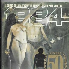 Cómics: 1984 COMIC DE LA FANTASIA Y CIENCIA FICCIÓN PARA ADULTOS.Nº 50 MARZO 83 INCLUYE POSTALES