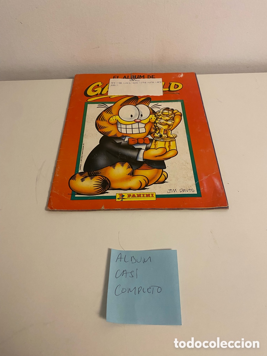 C&oacute;mics: &Aacute;lbum de cromos de Garfield - Foto 1