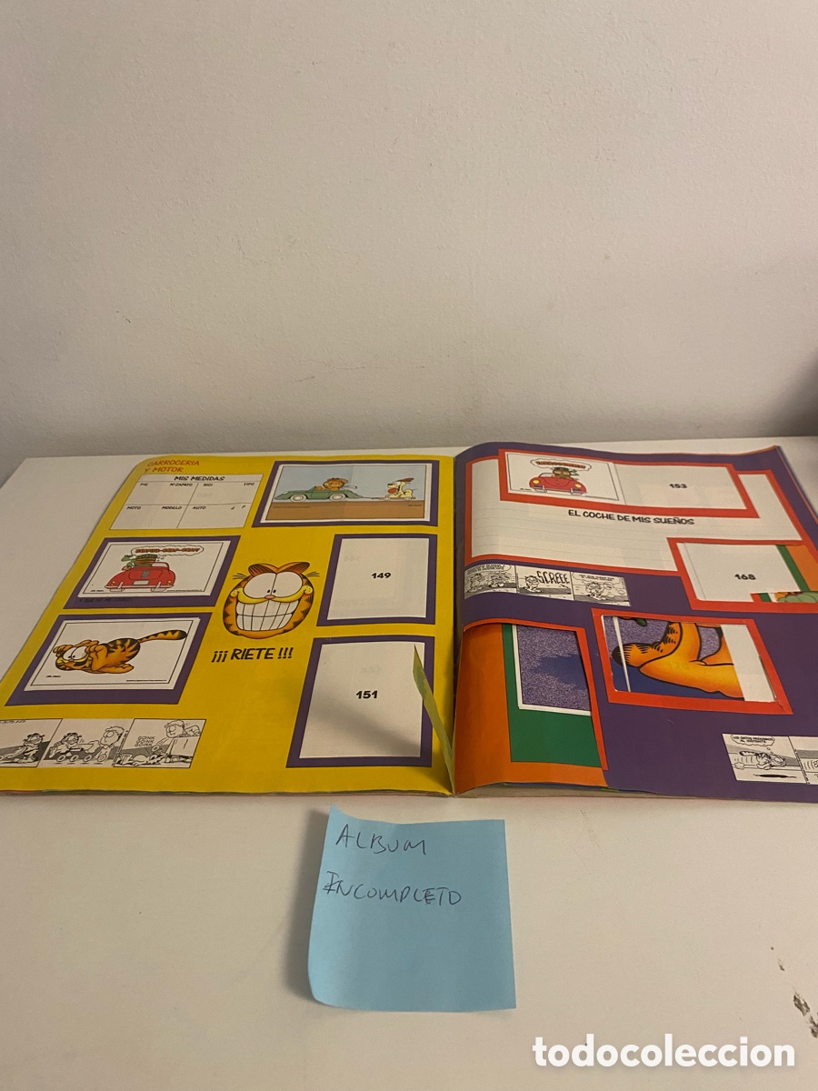C&oacute;mics: &Aacute;lbum de cromos de Garfield - Foto 2