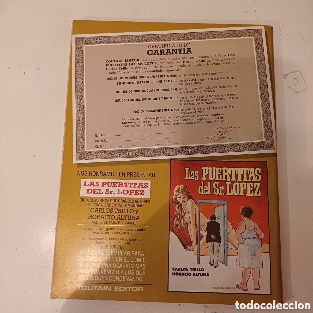 C&oacute;mics: Comic Comix Internacional N&deg; 38 Toutain 1984 - Foto 2