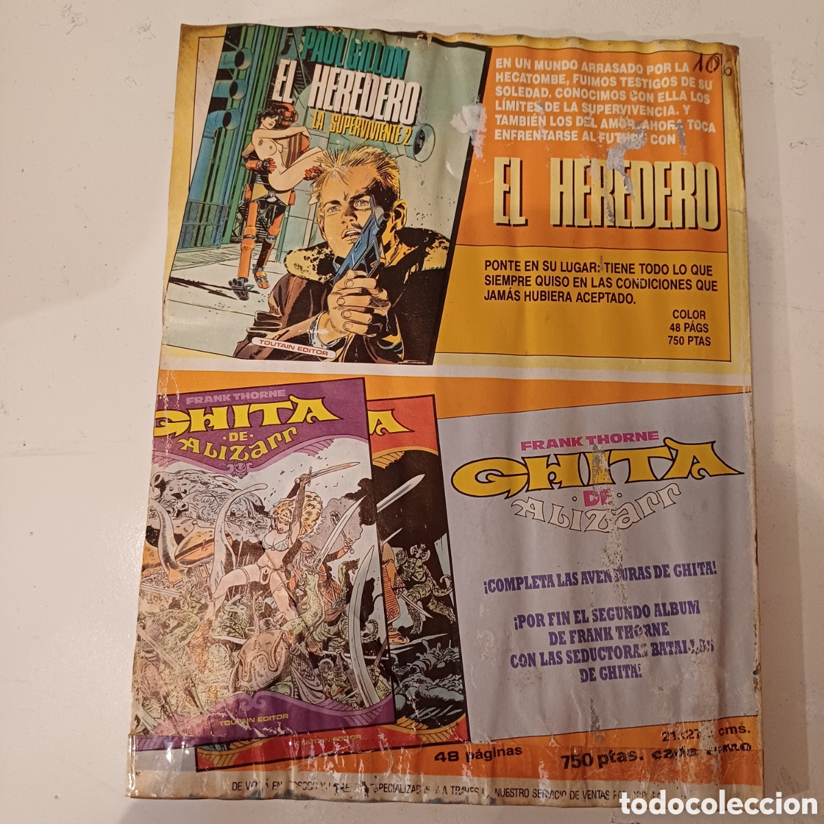 C&oacute;mics: Comic ZONA 84 N&deg; 84 Toutain con defectos - Foto 4