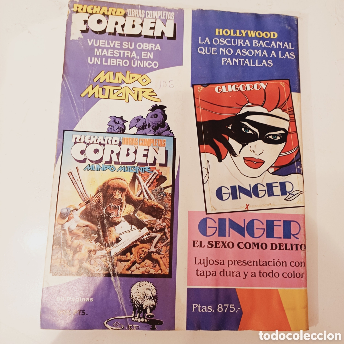 C&oacute;mics: Comic ZONA 84 N&deg; 60 Toutain con defecto - Foto 3