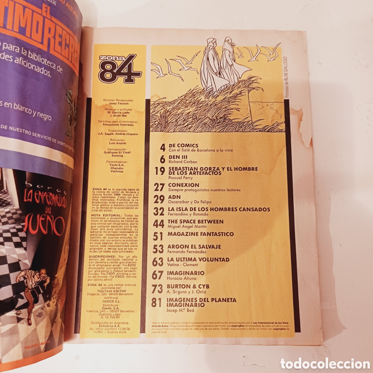 C&oacute;mics: Comic ZONA 84 N&deg; 60 Toutain con defecto - Foto 4
