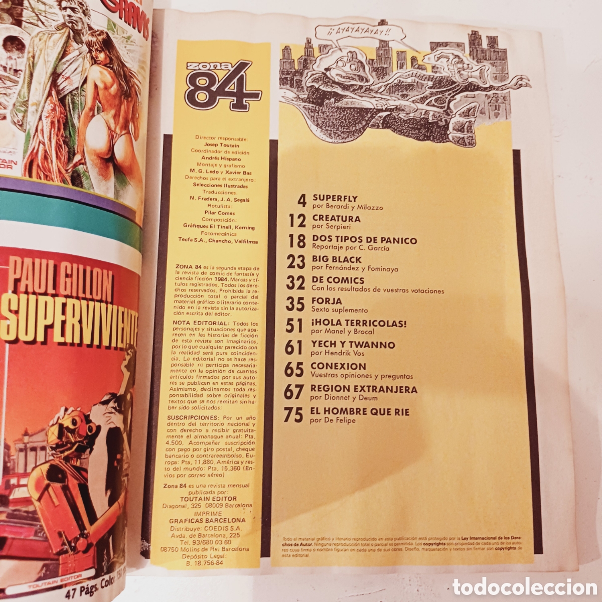 C&oacute;mics: Comic ZONA 84 N&deg; 83 Toutain con defectos - Foto 6