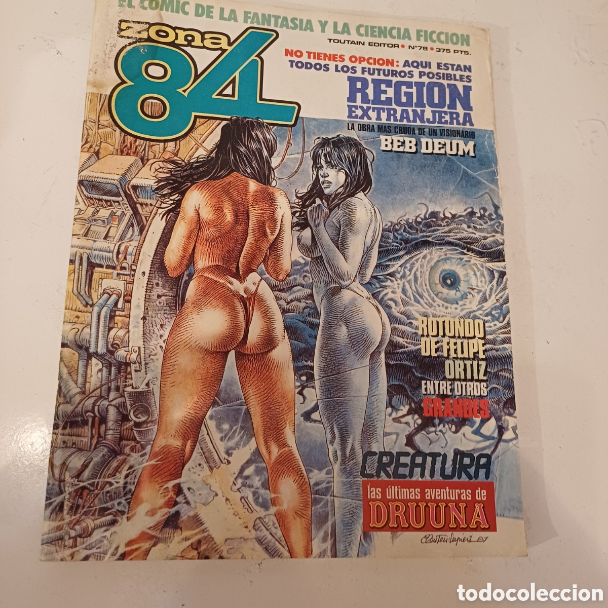 C&oacute;mics: Comic ZONA 84 N&deg; 78 Toutain con defectos - Foto 1