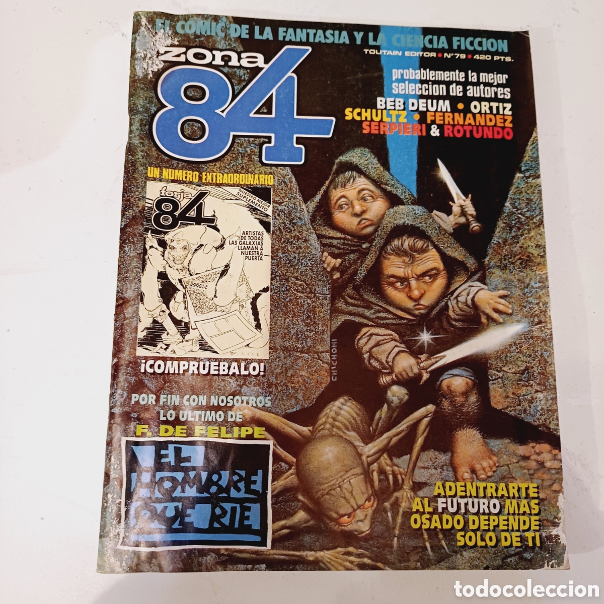 C&oacute;mics: Comic ZONA 84 N&deg; 79 Toutain con defectos - Foto 1