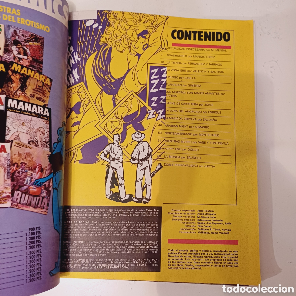 C&oacute;mics: Comic TOTEM el Comix Toutain N&deg; 67 Sobre Ruedas - Foto 3