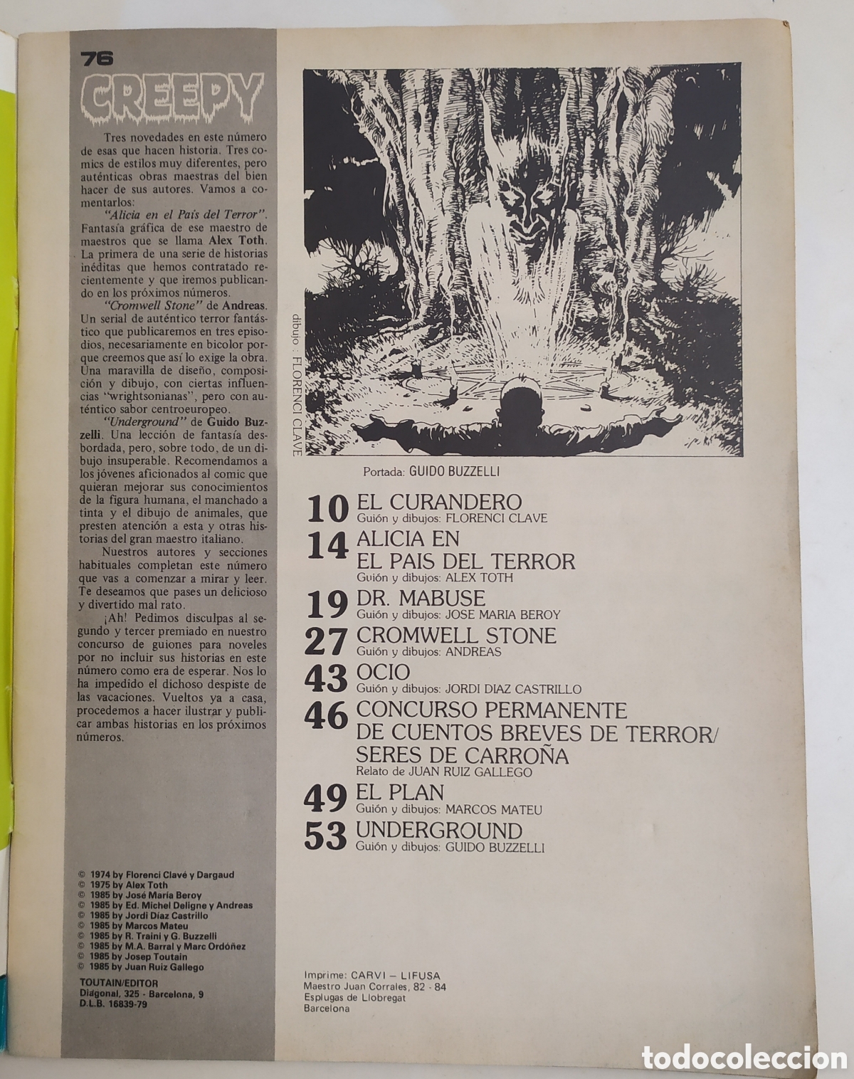 C&oacute;mics: C&oacute;mic Creepy n&deg; 76 - Toutain Editor - Foto 2