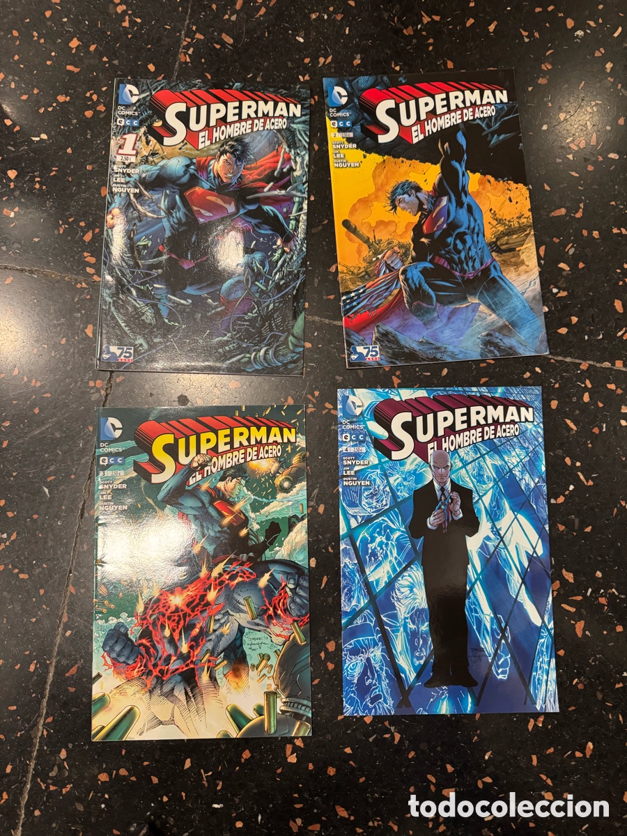 C&oacute;mics: Lote 4 Comics Superman el hombre de acero - Foto 1