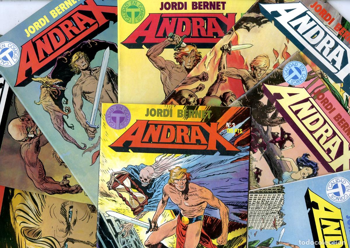Comics: ANDRAX, colecci&oacute;n completa grapas (12 n&uacute;meros), (Toutain, 1988)