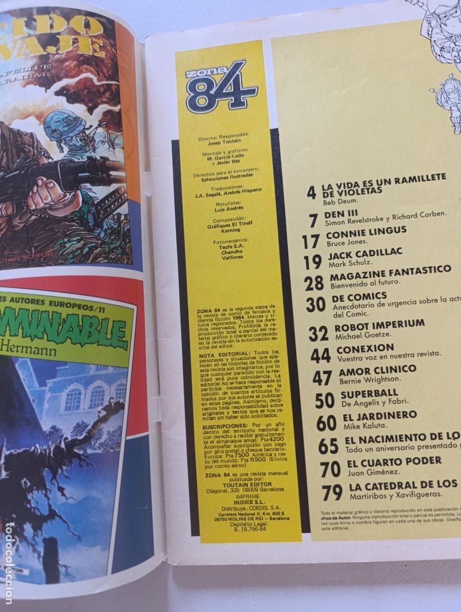 C&oacute;mics: ZONA 84 N&ordm; 68 - TOUTAIN (252) - Foto 4