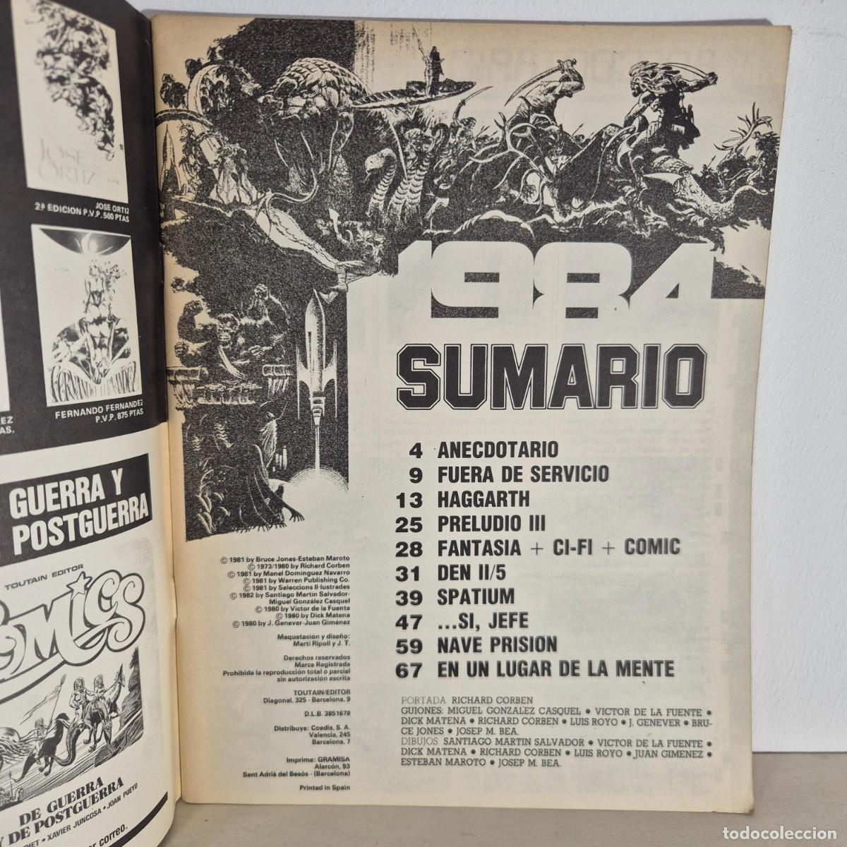 C&oacute;mics: Comic - 1984 n&ordm; 39 - Toutain Editor - Foto 3