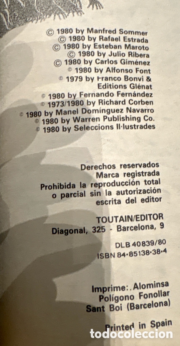 C&oacute;mics: LOTE ALMANAQUE 1984 (TOUTAIN ) - Foto 7
