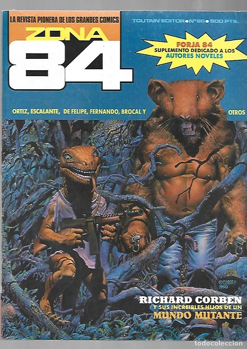 C&oacute;mics: Zona 84, n&uacute;mero 86, 1984, Toutain, muy buen estado
