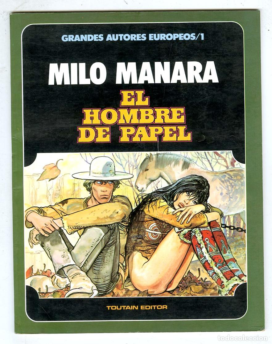 C&oacute;mics: El Hombre de Papel n.1 (Toutain, 1985) - Milo Manara