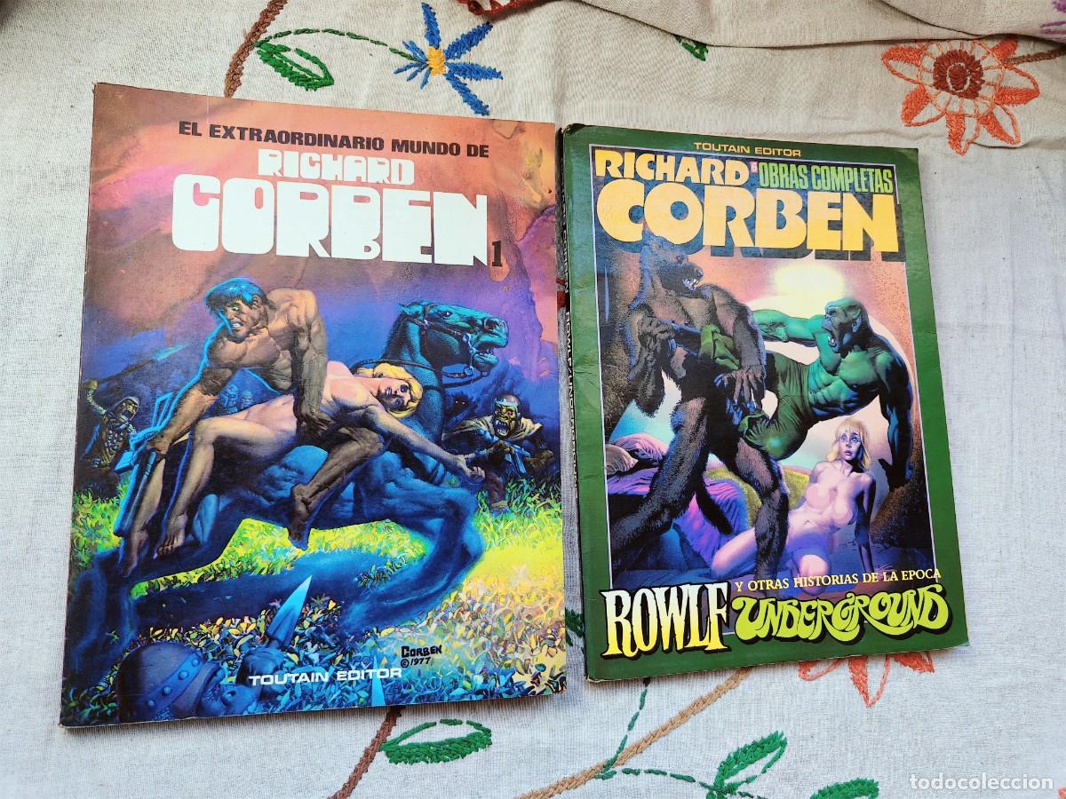 C&oacute;mics: Extraordianario mundo y Rowlf y otras historias underground. Colecci&oacute;n Richard Corben. Toutain.