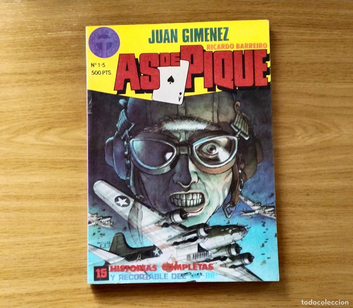 C&oacute;mics: AS DE PIQUE DEL 1 AL 5 (JUAN GIM&Eacute;NEZ) - TOUTAIN EDITOR, RUSTICA -con recortables, MBE
