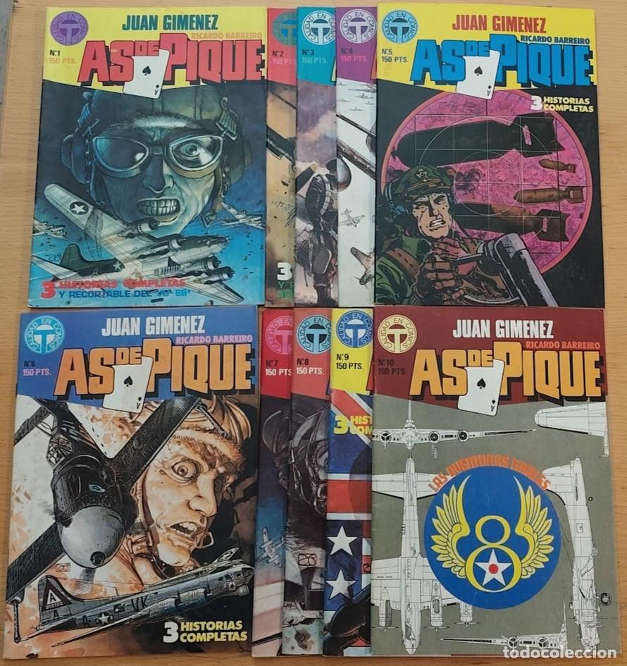 C&oacute;mics: AS DE PIQUE 1 A 10 (COMPLETA). JUAN GIMENEZ. TOUTAIN