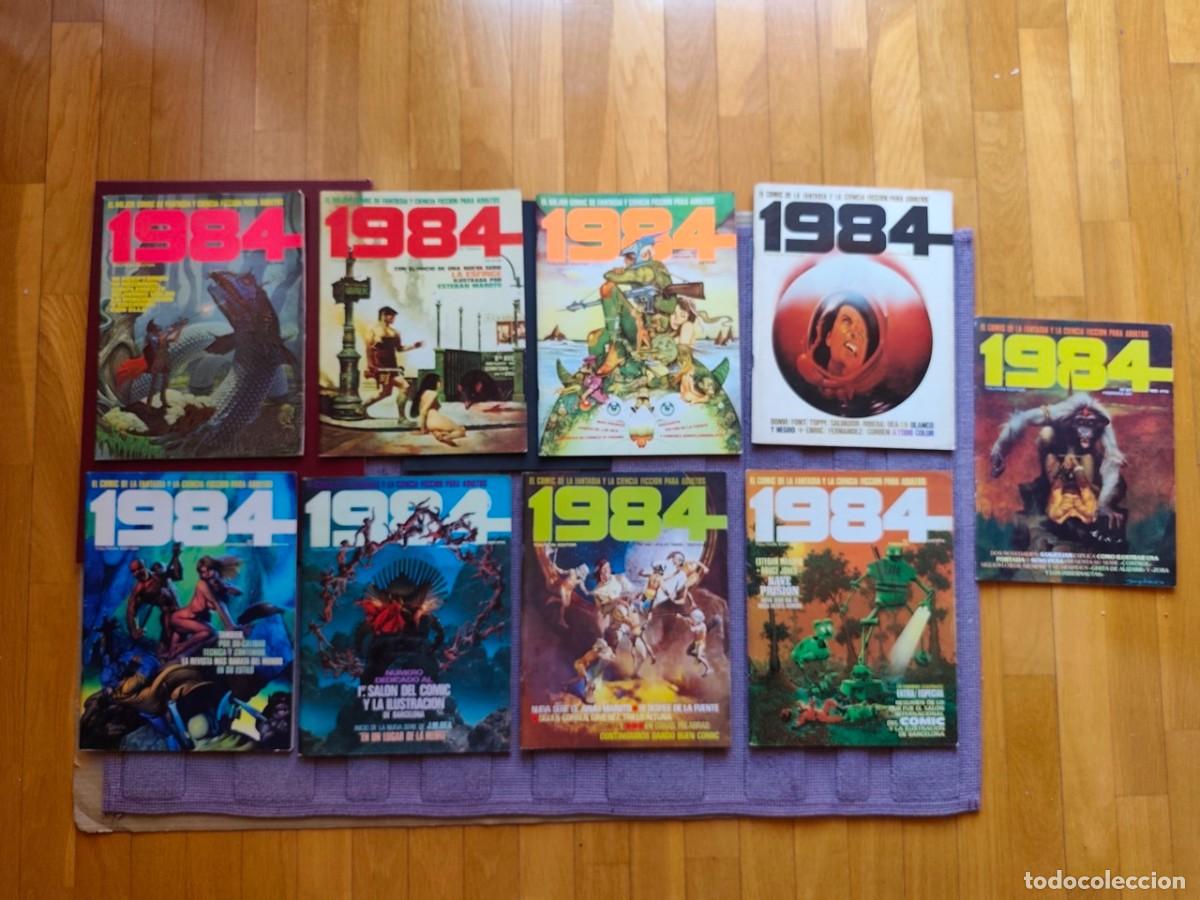 C&oacute;mics: 1984 lote de nueve n&uacute;meros en buen estado. Env&iacute;o econ&oacute;mico.