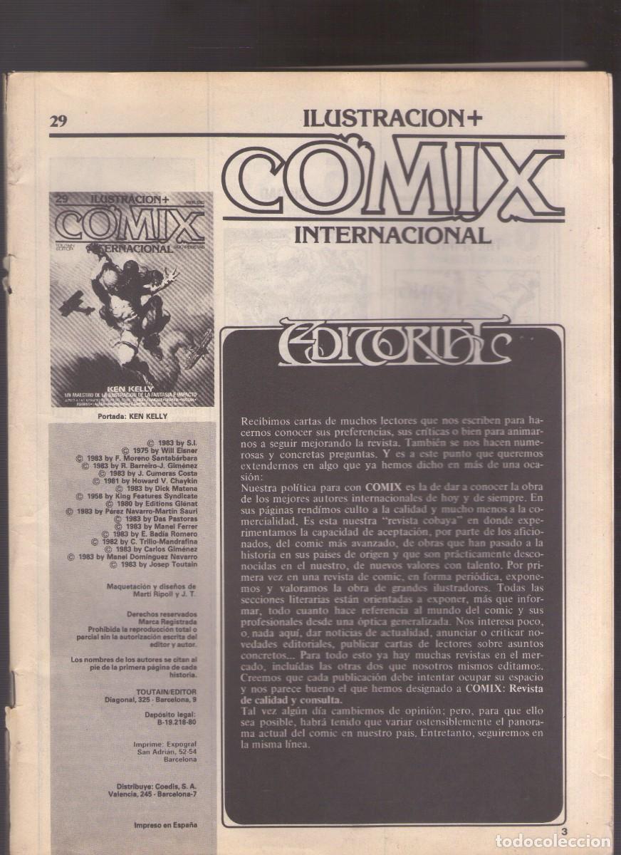 C&oacute;mics: Ac. Revista ILUSTRACION+ COMIX INTERNACIONAL - N.&ordm; 29 - Toutain Editor - 1983